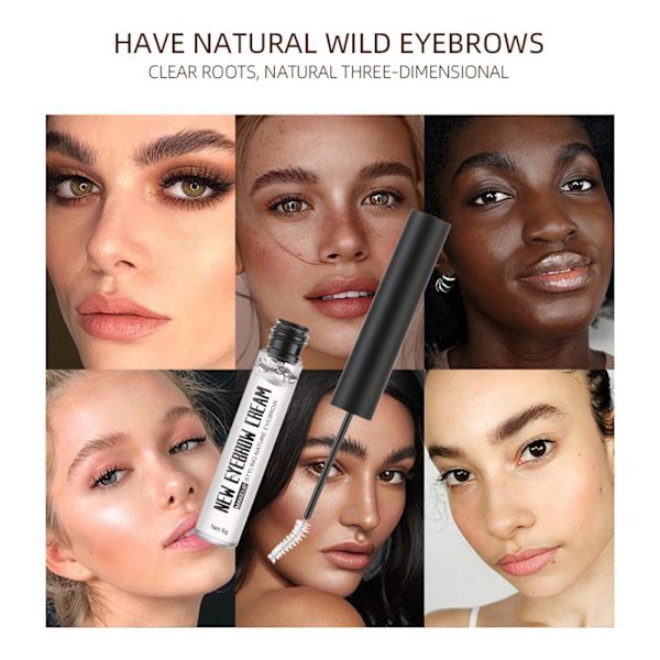 Transparent Ögonbrynsgel Vattentät Svettbeständig Ögonbrynsstyling Gl 02 dark coffee 6g