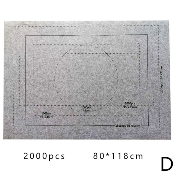 1500/2000 st Igsaw pussel förvaringsmatta rulla upp svart blå grå G black 1500pcs