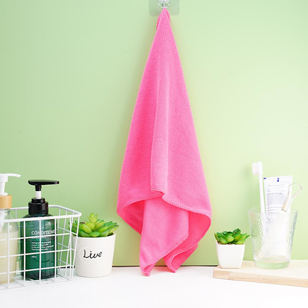 NY Extra Stor Mikrofiber Lättvikt Strandhandduk Snabbtorkande Tra pink 35*75cm