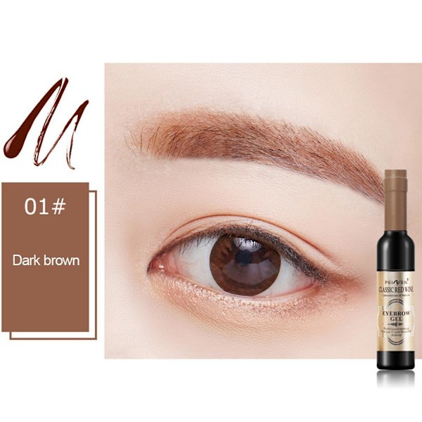 Ögonbryns Henna Medium Brun Regular Pack & Färgningskit NYTT För Br