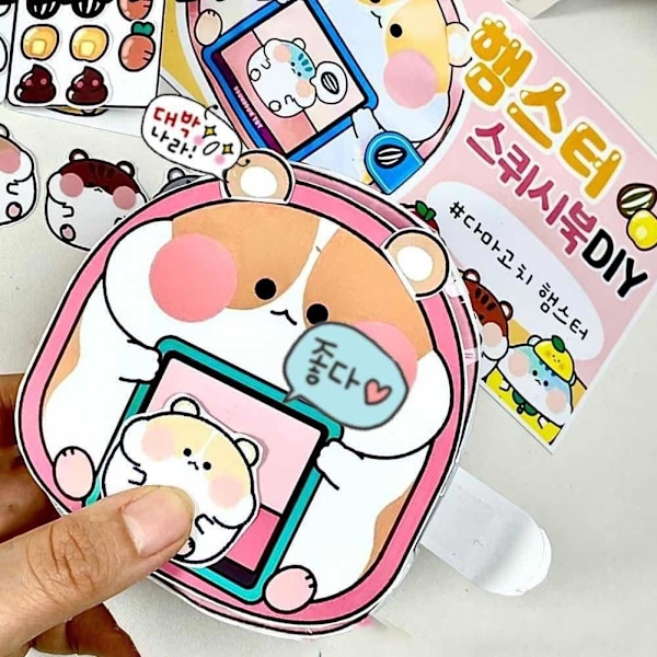 DIY Handgjord Kreativ Origami Utan Klippning Stressreducerande Leksaker tteokbokki 1pcs