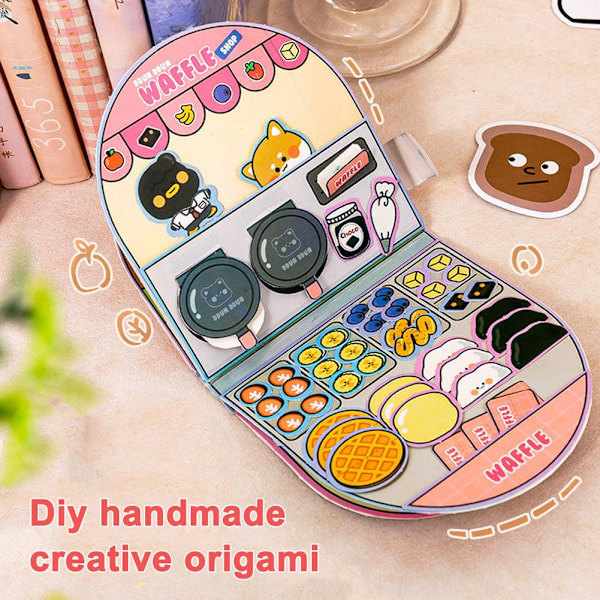 DIY Handgjord Kreativ Origami Utan Klippning Stressreducerande Leksaker Melody 1pcs
