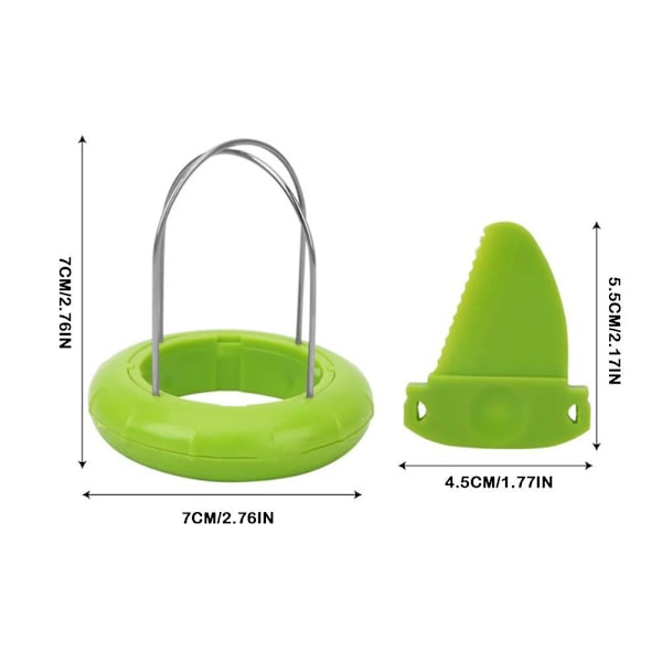 rujjftsy Kiwi Skärare Skalare, Frukt Kiwi Skärare Skalare Skivare, St Green 1pcs