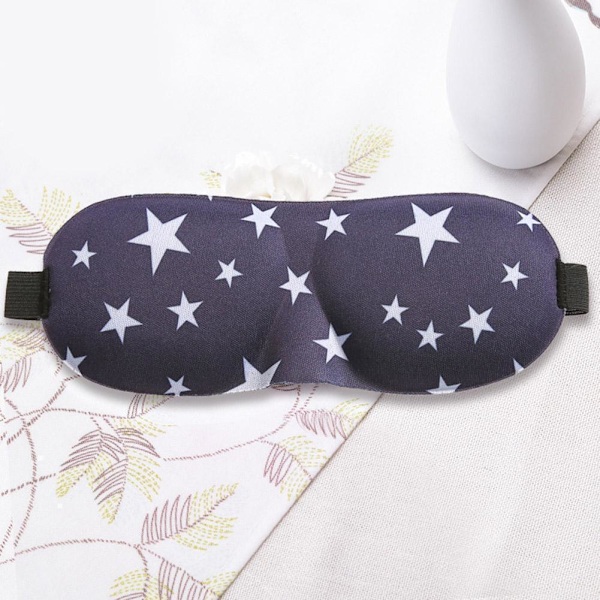 3D Sömnögonmask Mjuk Bärbar Sovmask Resemask sapphire one-size