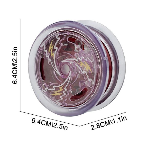 Kreativ YOYO Boll Leksak Färgglad Blinkande Yo-yo Boll Leksak För Barn white one-size