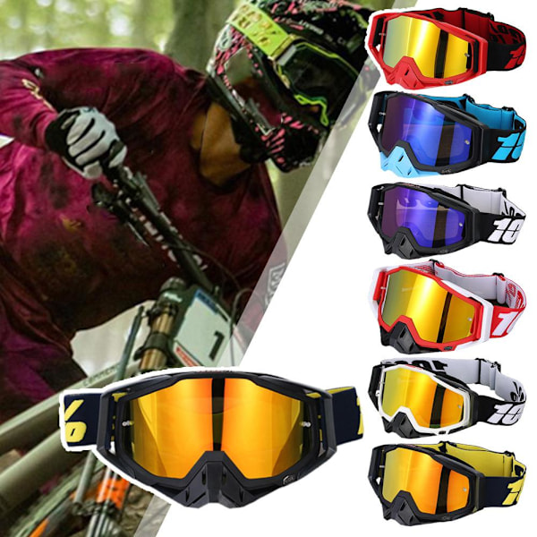 Terrängsolglasögon Motocrossglasögon Motorcykelglasögon MTB ATV Style 10 1pc