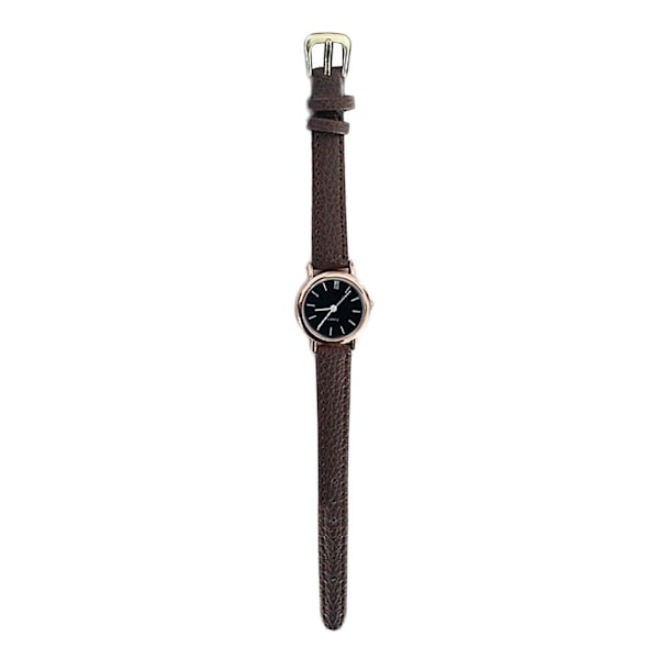 Koreansk Mode Klocka Läderarmband Casual Quartz Vattentät Snabb C One size