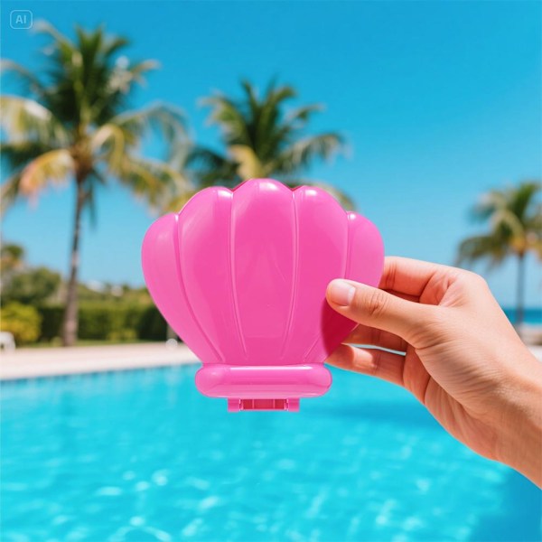 Dykning Roterande Stigande Sjöjungfru Set Barn Pool Lek Skatt H Transparent glitter 1pcs