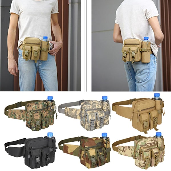 Taktisk midjeväska för utomhusbruk, militär camping D One size
