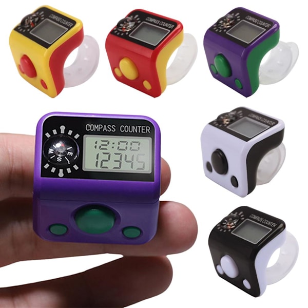 Digital Elektronisk Räknare Dhikr / Tasbih /Tasbi /Tasbee F Purple One size