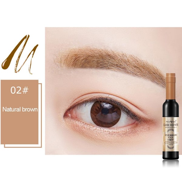 Ögonbryns Henna Medium Brun Regular Pack & Färgningskit NYTT För Br