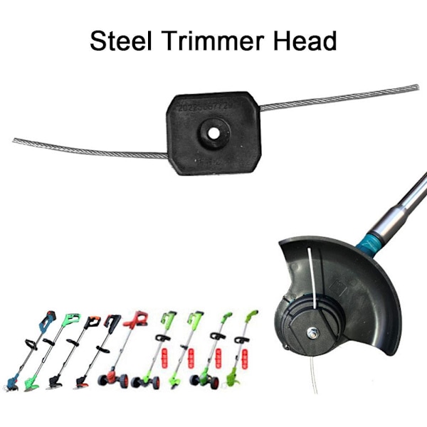 Grästrimmerhuvud med snöre för borste, Strimmer, Ståltrim 3pcs 3pcs