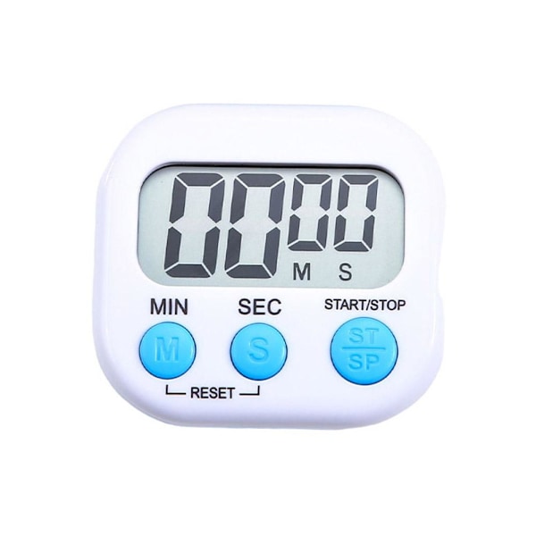 Stor LCD digital kök matlagning timer räkna ner upp klocka högt white 1PCS
