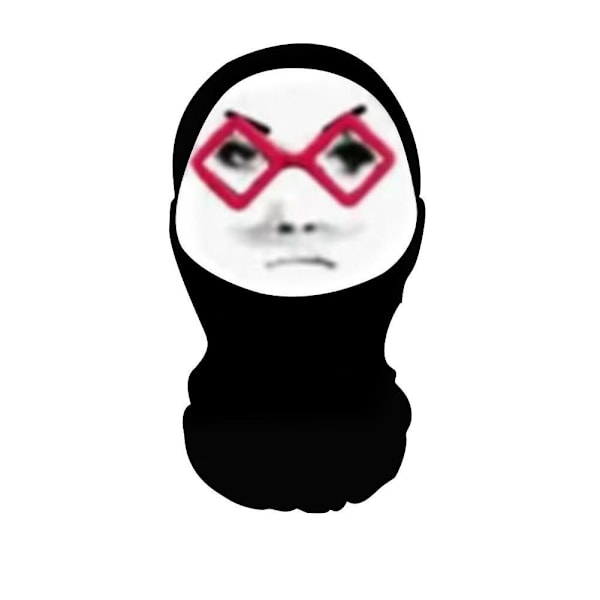 Rolig 3D Balaclava Mask Sömlös Design Parodi Ansiktstryck Mask Fi 010 1pc