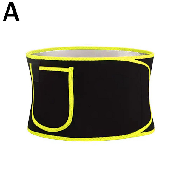 Midjetränare för kvinnor, Svettbälte för midjan, Magebälte Yellow 40-80kg