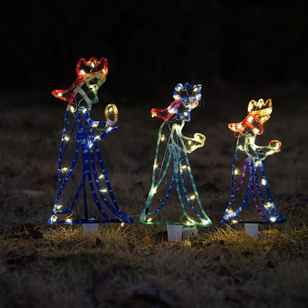 Utomhus Jul LED Tre 3 Kungar Silhuett Motiv Ljusslinga | Deco