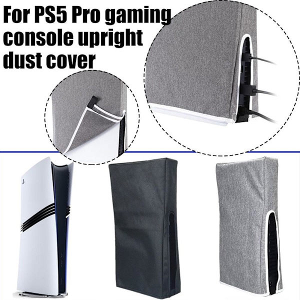 Spelkonsol Tyg Dammskydd för Ps5 Pro S8P9 X8U9 B4O8 K3Z6 F6 Gray 1 pcs