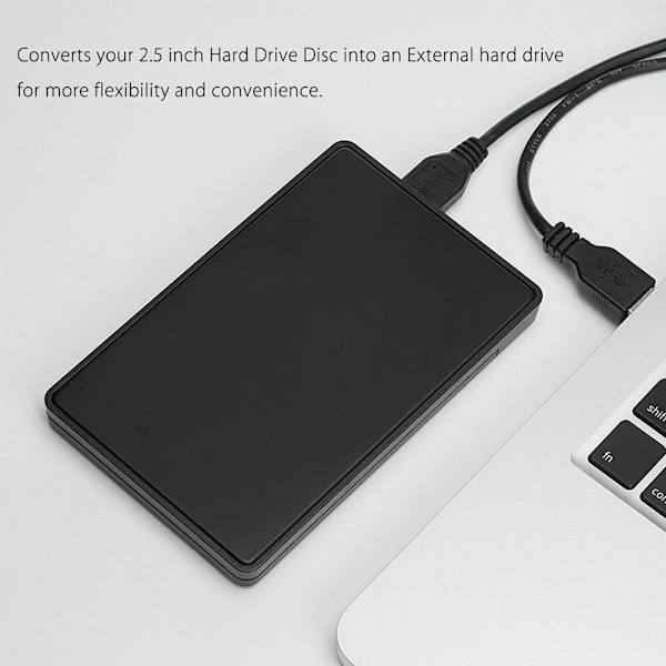 2,5'' extern 1TB ultraslim hårddisk och USB 2.0 HDD Portab black 2.5 inches USB2.4