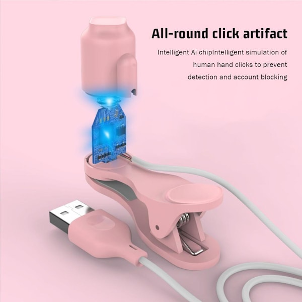 BQLQBQLQ Auto Clicker för Telefon, Automatisk Skärmtryckare för Telefon, Sc  White 1set