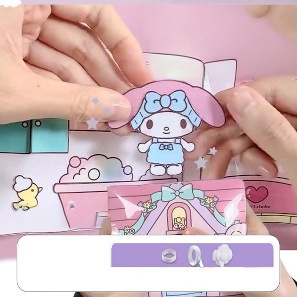 DIY Handgjord Kreativ Origami Utan Klippning Stressreducerande Leksaker Melody 1pcs