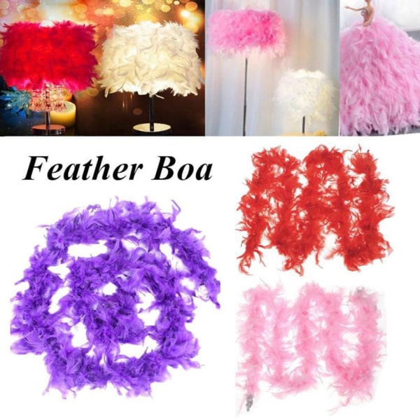 Bröllopsfest Hen Night Feather Boa Strip Fluffy Craft Nice Fanc orange 1pcs