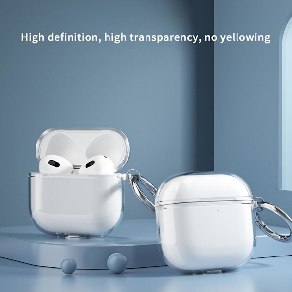 Tkerinse för AirPods 4 Genomskinligt Skyddsfodral, stötsäkert W transparent For Airpods 4