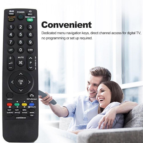 Ersättningsfjärrkontroll för LG LCD AKB69680403 TV-tillbehör