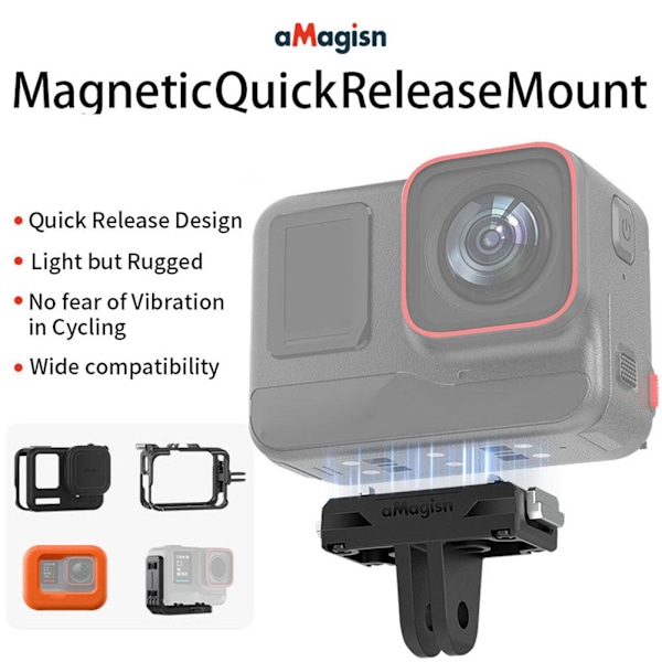 Magnetisk snabbkopplingsplatta i metall för Insta360 Ace Pro/Ace