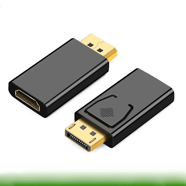1* DisplayPort till HDMI-kompatibel hane-hona-konverteradapter