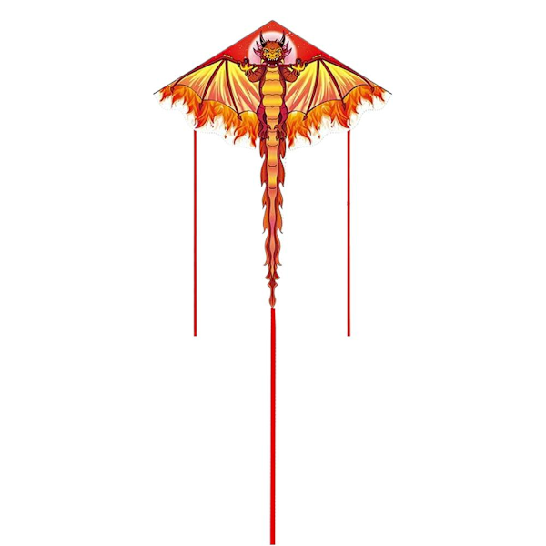 Stor Elddrake Drake För Barn Och Vuxna 140Cm Drake Red 1pcs