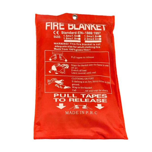 Stor brandfilt brandskydd nödsäkerhet för hem kök O 1.0m×1.0m one-size