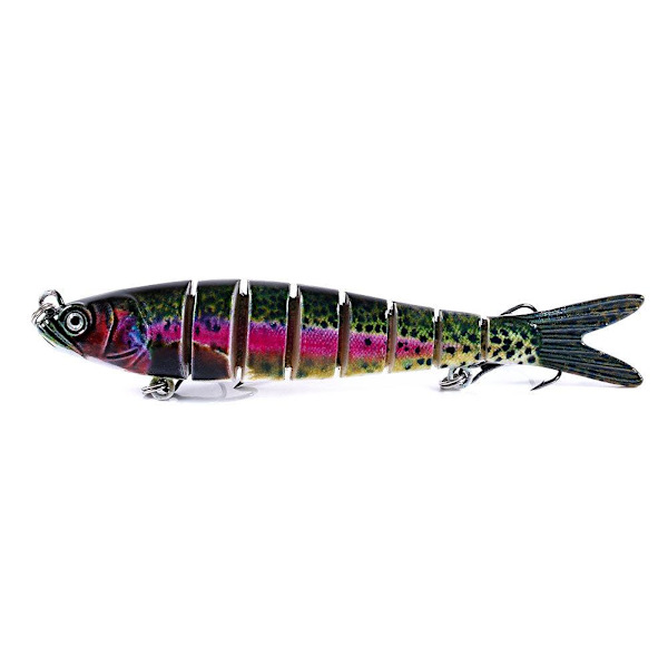 Multi Jointed Fiske Bete Swimbait Sjunkande Wobblers Hårt Bete C E 10cm/3.9in  11.4g