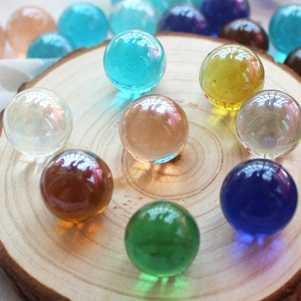50 glaspärlor nostalgi leksaker V5N3 W7M7 E9Z1 H1P3 aquamarine 50pcs