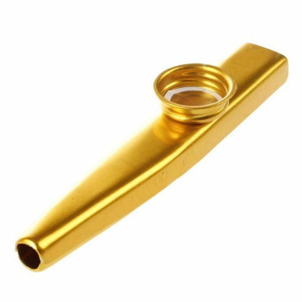 Metallmunspel Kazoo Munflöjt Musikinstrument Barnfest G silver One-size