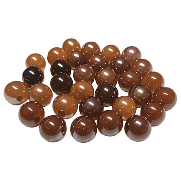 50 glaspärlor nostalgi leksaker V5N3 W7M7 E9Z1 H1P3 Amber color 50pcs