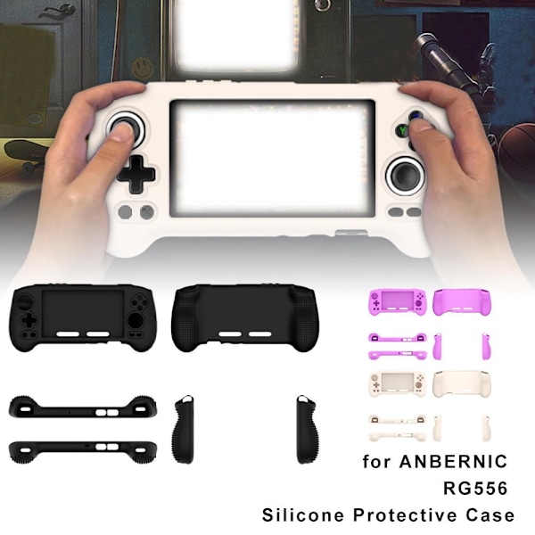 Silikonskyddsfodral för ANBERNIC RG556 Spelkonsol Fall black for ANBERNIC RG556