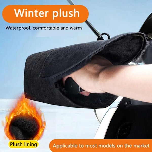 Motorcykelstyrmuffar Sommar Luftig Nylon Vattentät Skydd BLACKA basic model