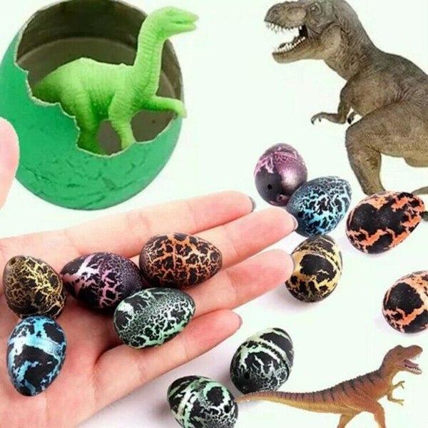 10 st/set Magisk Kläckning Växande Dinosaurie Tillsätt Vatten Väx Ägg Ani