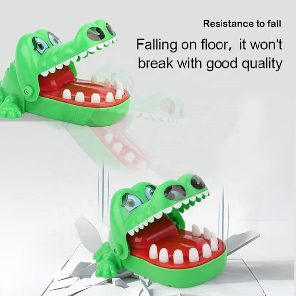 Klassisk Krokodil Bärbar Leksak Mun Tandläkare Bita Finger Spel Fo crocodileA M 13cm