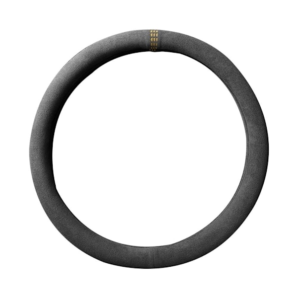 38 cm universell svart mocka Alcantara bilrattskydd grey/black circular.