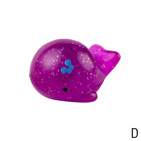 Stor Spongig Squishy Mochi Fidget Leksaker Kawaii Djur Leksaker Boll Myran whale one-size