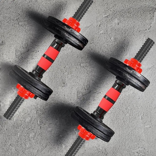 Hantlar Skivstång set med anslutningsstång Justerbar Hantel 40cm 1set