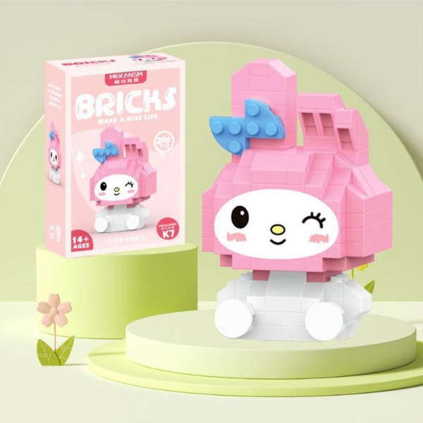 Micro Blocks Nano Blocks Koromi Kitty My Malody Duffy Bear Lingn Kuromi one-size