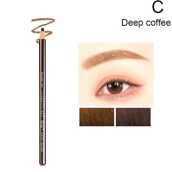 Micro Blading Tattoo Ögonbrynsfärg Penna Långvarig Ögonpenna Mak 09#Deep coffee One-size