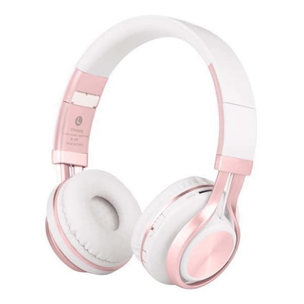 Trådlöst spelheadset för PC, telefon, surfplatta, rosa Pink
