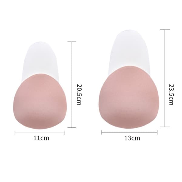 Effektiv praktisk självhäftande Push-Up BH Beige L