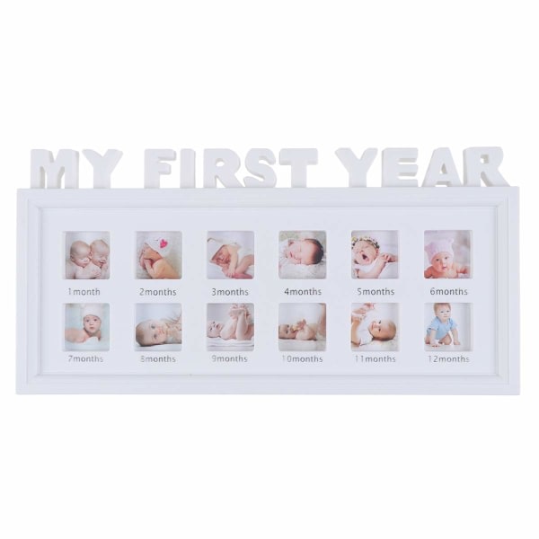 Unik My First Year 12 Month Photo Frame Infant Baby Newborn