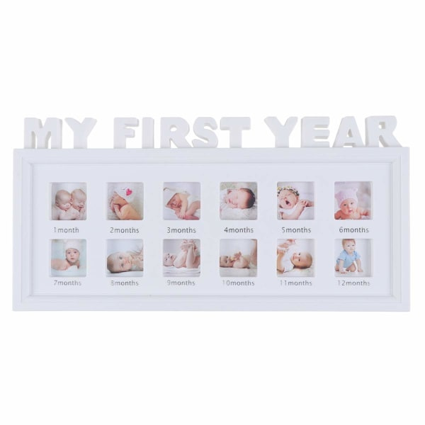 Unik My First Year 12 Month Photo Frame Infant Baby Newborn