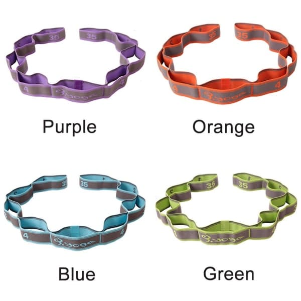 Resistance Band Yoga Stretch Strap Elastiskt bälte BLÅ 1 ST