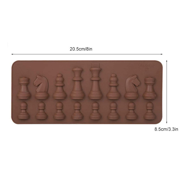 Schackpjäs form, schackform chokladgodisfondantform, form